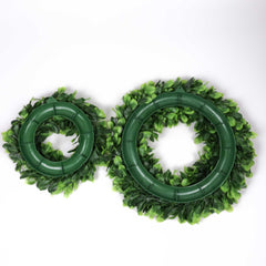 Artificial Leaf Wreath (28cmD, 40cmD)