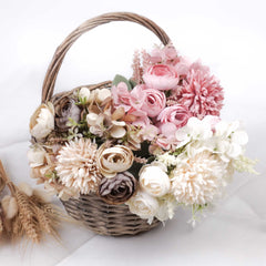 Hydrangea, Ranun, Mum Mix Bouquet 24cmH x 15cmW