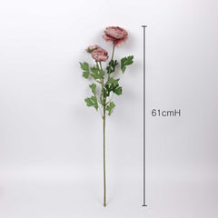 3 Heads Ranunculus Stem 61cmH