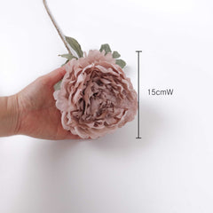 Oversized Peony Flower Stem 64cmH