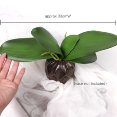 Artificial Orchid Leaf 33cmW x 25cmH