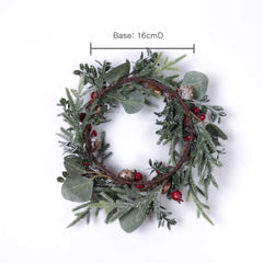 Christmas Wreath with Berry and Bell 25cmD