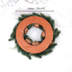 Christmas Pine Cone Berry Wreath 33cmD