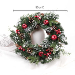 Christmas Pine Cone Berry Wreath 33cmD