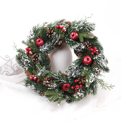 Christmas Pine Cone Berry Wreath 33cmD