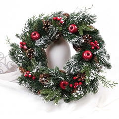 Christmas Pine Cone Berry Wreath 33cmD