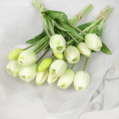 5 Stems Real Touch Tulip Bunch 40cmH