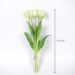 5 Stems Real Touch Tulip Bunch 40cmH