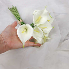 9 Stems Real-touch Calla Lily Bunch 35cmH