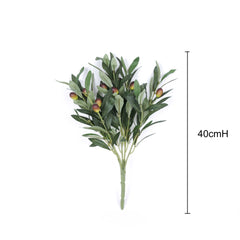 Artificial Olive Leaf Bush 40cmH