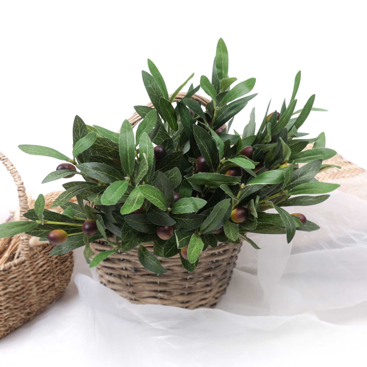 Artificial Olive Leaf Bush 40cmH