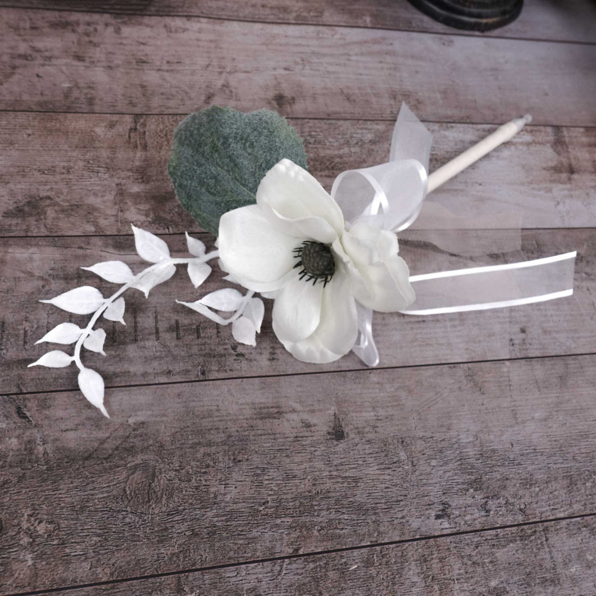 Artificial Anemone Floral Wedding Pen