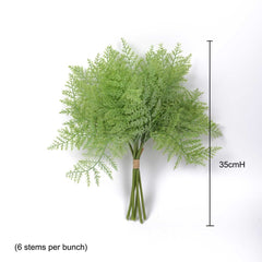 Artificial Fern Leaf Bunch 35cmH