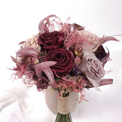 Artificial Rose Bouquet 27cmW x 33cmH