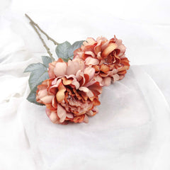 Big Head Artificial Peony Flower Stem 65cmH