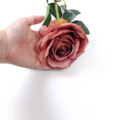 Artificial Garden Rose Stem 75cmH