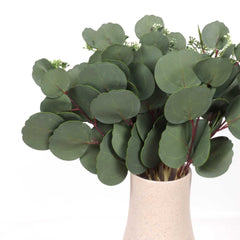 5 Stems Real-touch Eucalyptus Silver Dollar Bunch 45cmH