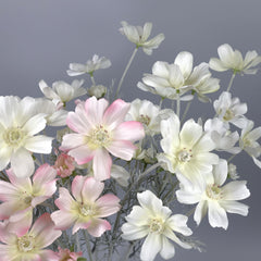 6 Heads Artificial Cosmos Flower 60cmH