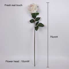 Real Touch Garden Rose Stem (Type1) 75cmH